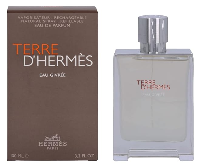 Hermes Terre d'Hermes Eau Givree for Men Eau de Parfum Spray, 3.4 Ounce (Refillable)