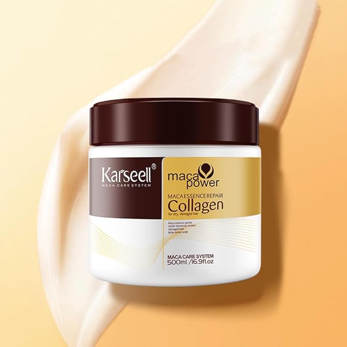 Hair Mask Karseell Deep Conditioner Argan Oil Collagen Treatment Natural Coconut Oil for Dry and Damaged Hair 16.9Oz 500ml