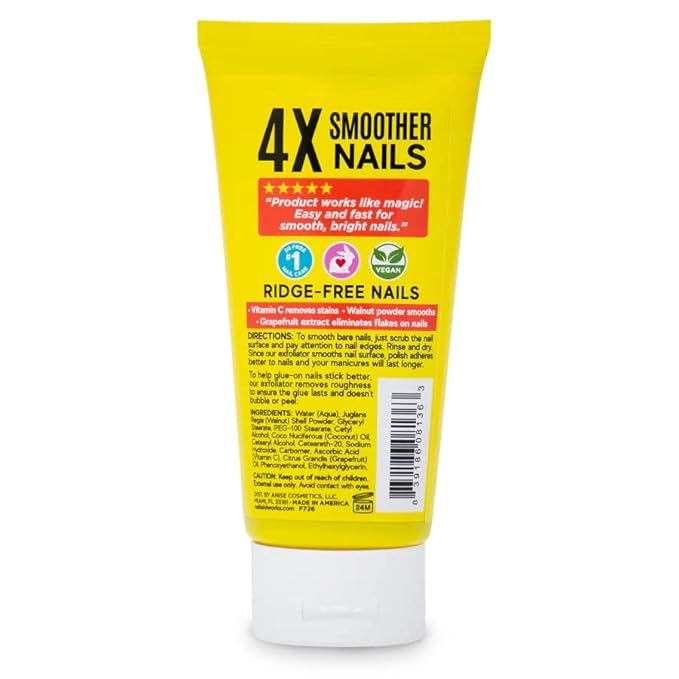 Nail-Aid - Vitamin C + Pink Grapefruit Extract - 3-In-1 Nail + Cuticle Buffing Exfoliator
