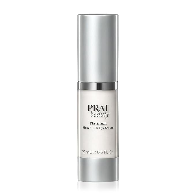 PRAI Beauty Platinum Firm and Lift Eye Serum, Anti-Aging and Hydrating Serum, Paraben-Free, Vegan, Cruelty-Free, 0.5 oz