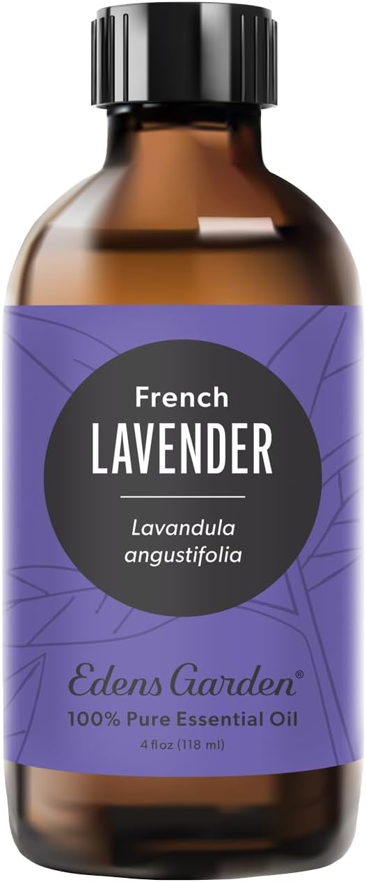 Edens Garden Lavender-French Essential Oil- 100% Pure Premium Grade, Undiluted, Natural, Therapeutic, Aromatherapy, The Best for Diffuser, Face, Laundry, Kid Safe 118 ml (4 fl oz)