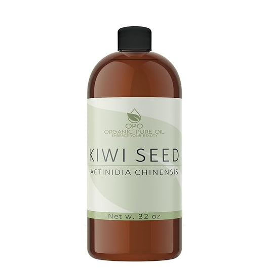 Kiwi Seed Oil - 32 oz - 100% Pure, All Natural, Cold Pressed, Unrefined, Premium Therapeutic Grade Kiwi Oil Perfect for Hair, Skin, Scalp, Body Care Moisturizer