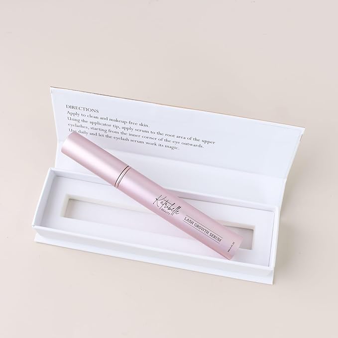 Eyelash Growth Serum: Eyelash Serum To Grow Lashes - Boost Growth Regrowth For Longer, Thicker, Fuller-Looking Lashes - 100% Vegan Formula With Biotin & Peptides 3ML