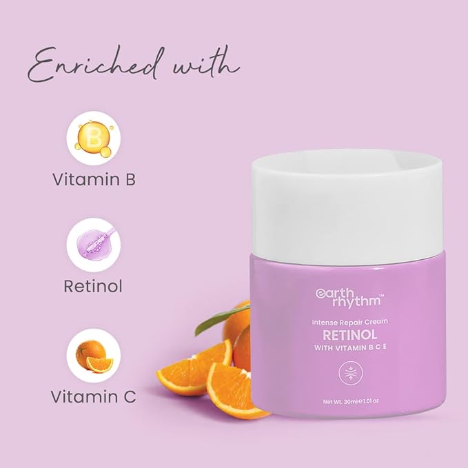 Retinol Night Cream Enriched with Vitamin B, C, & E, Clears Clogged Pores, Gives Radiant Skin, All Skin Type