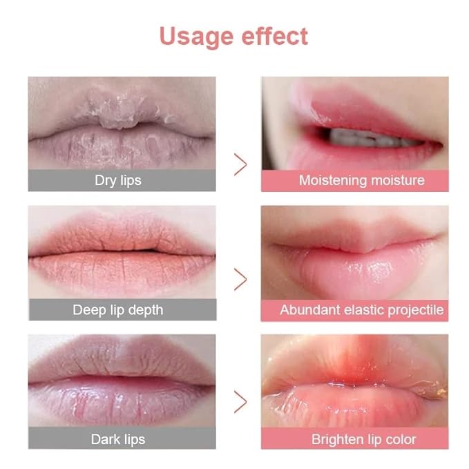 2Pcs Strawberry Vitamin E Lip Masks，Lip