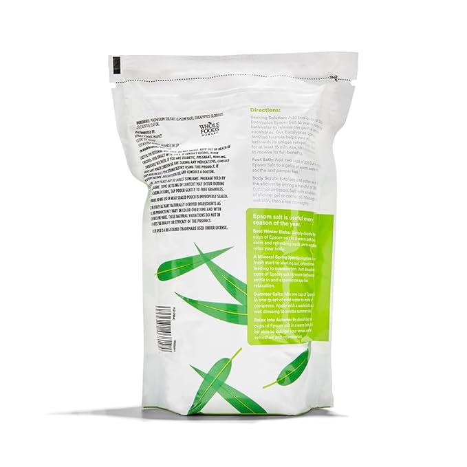 365 by Whole Foods Market, Epsom Salt Eucalyptus, 48 Ounce (Pack of 2)