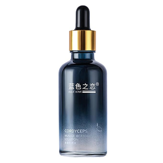 BLUE LOVE Cordyceps Facial Essence Serum - Reduces Fine Lines & Wrinkles, Hydrating & Anti-Aging Formula with Natural Ingredients for All Skin Types (4.54 Fl Oz (Pack of 1), Unscented)