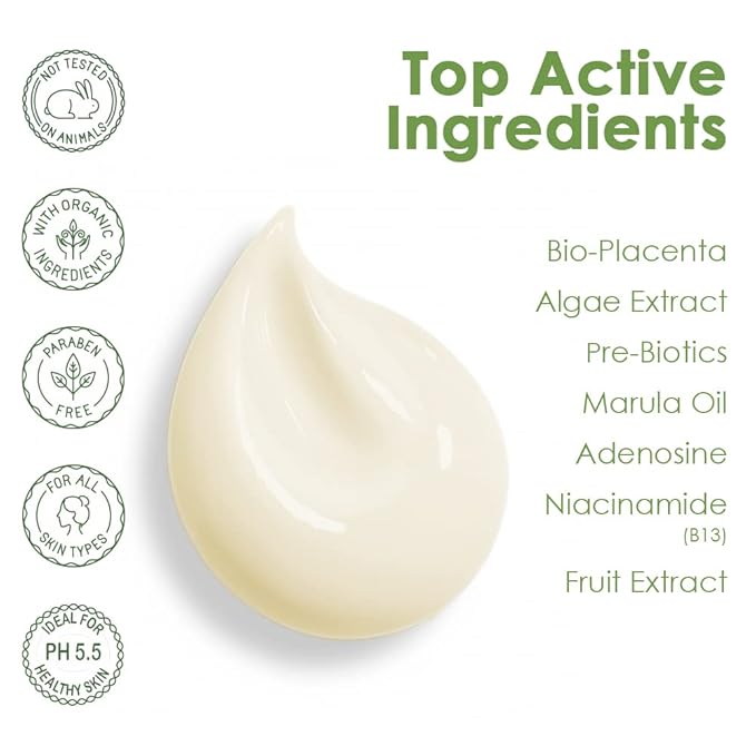 Epic Organic Age Defense | Men's Face Moisturizer | Anti-Aging Cream with Hyaluronic Acid, Collagen | Day and Night Facial Skin Care | Anti Wrinkle Face Cream | 1.7 oz