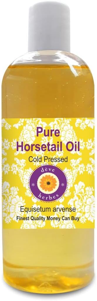 Deve Herbes Pure Horsetail Oil (Equisetum arvense) Cold Pressed 200ml (6.76 oz)