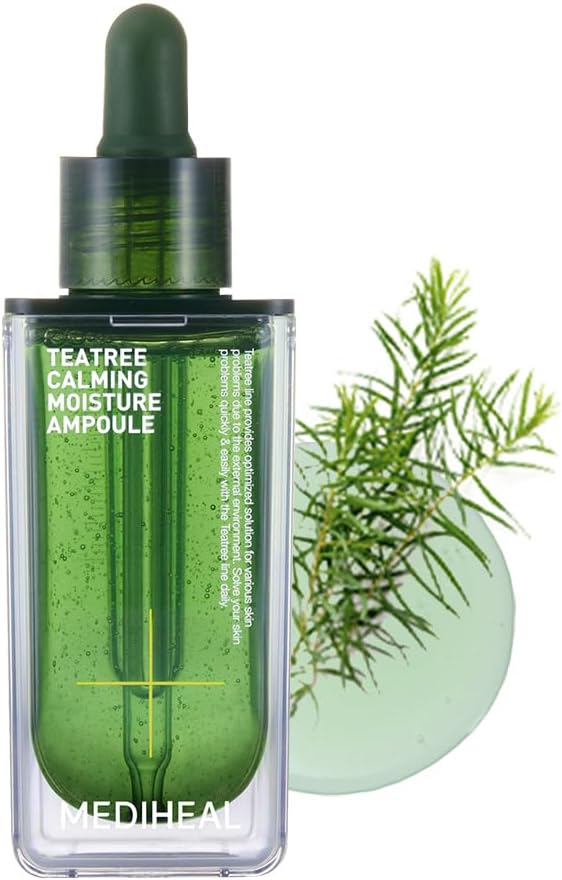 Mediheal Teatree Calming Moisture Ampoule,50ml Quick Calming and deep Hydrating with 92% Pure Tea Tree