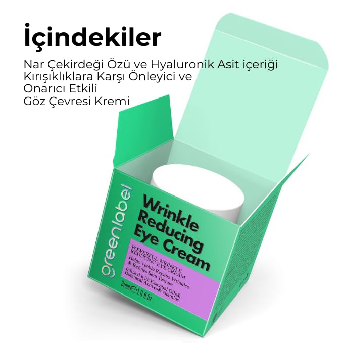 Eye Contour Anti-Wrinkle Care Cream Containing Hyaluronic Acid And Pomegranate Seed Extract 30 ml