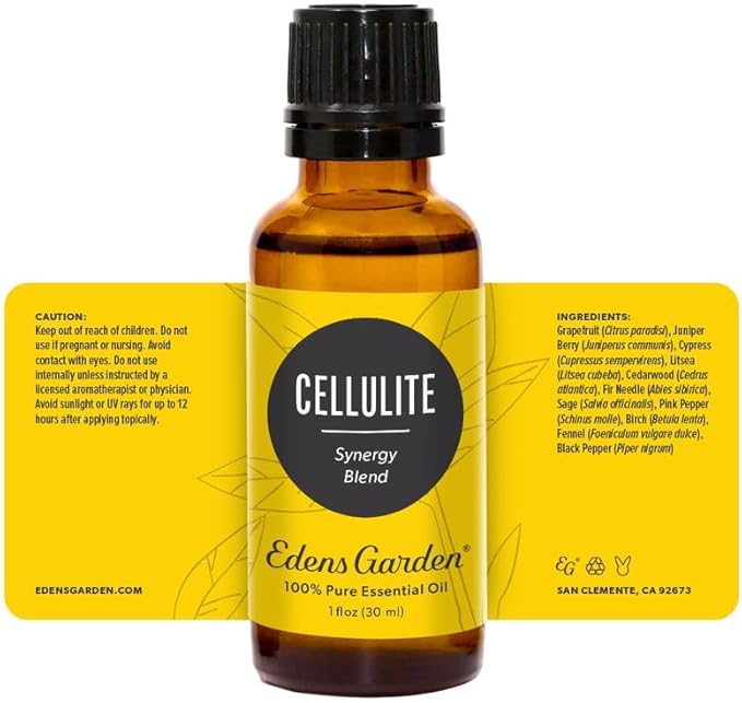 Edens Garden Cellulite Essential Oil Blend- 100% Pure Premium Grade, Undiluted, Natural, Therapeutic, Aromatherapy, The Best for Skin, Face, Humidifiers 118 ml (4 fl oz)