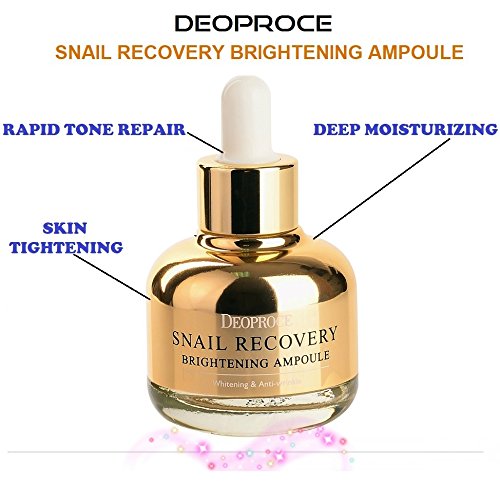 Deoproce Snail Repair Intensive Glowing Serum and Korean Skin Care Anti-Wrinkle Skin Tightening and Improvement (Snail Serum)