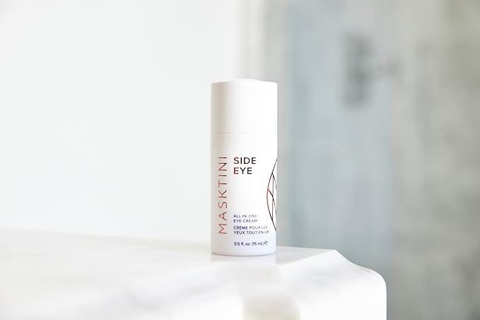 Side Eye All-in-One Eye Cream, 0.5 ounce - Face Moisturizer - with Apple and Green Tea Extracts - Collagen Boosting - Eye Cream for Puffiness