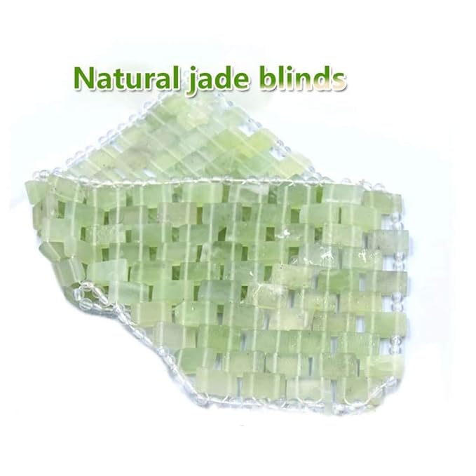 AITELEI Natural Jade Eye Mask Anti-Aging Facial Sleeping Eye Mask Hot or Cold Therapy Blindfold for Puffy Eyes, eye masks for dark circles and puffiness Massage Tool