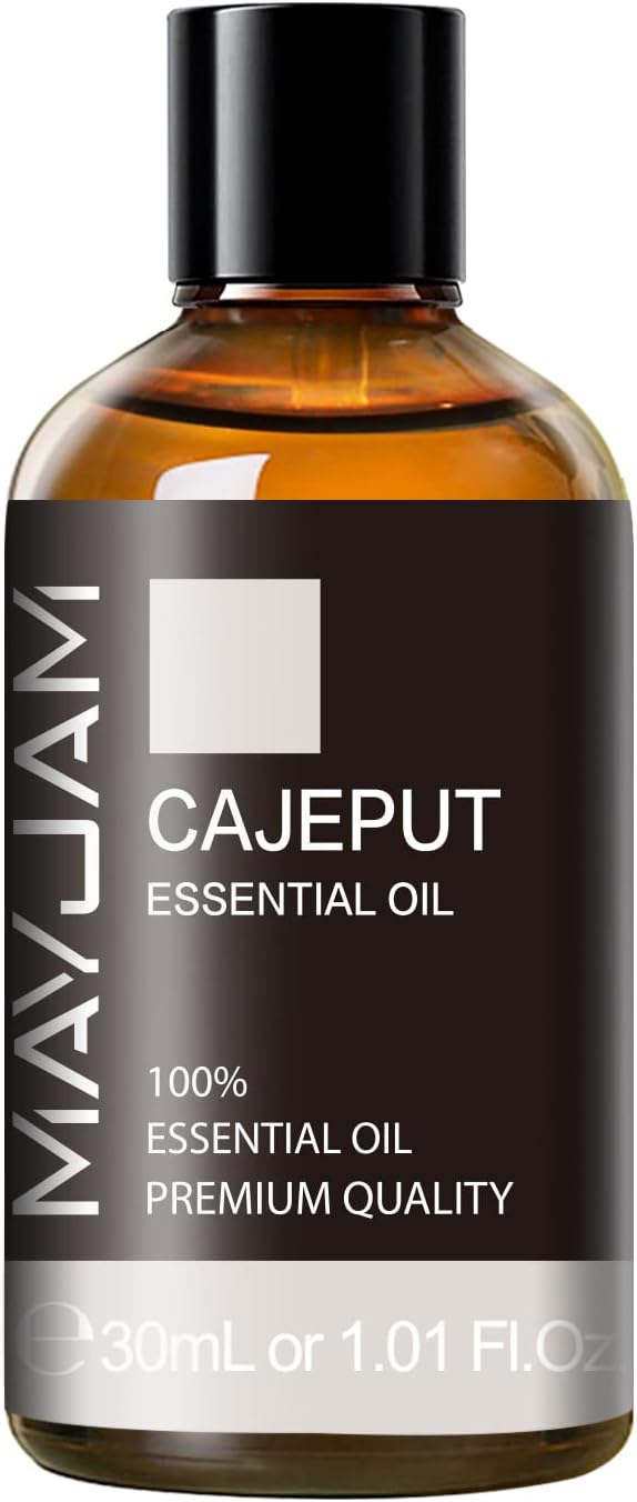 Cajeput Essential Oil 30ML/ 1.01FL.OZ, MAYJAM Pure Aromatherapy Cajeput Oil for Massage, Diffuser, Soap Making, Long Lasting Scents