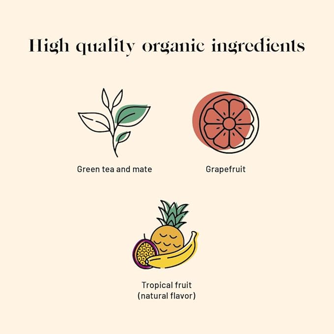 Kusmi Tea - BB Detox - Iconic Detox Tea - Organic Tea - Blend of Green Tea, Mate & Grapefruit - Organic Flavored Yerba Mate Tea - Loose Leaf Tea - Tin Box of 3.5 oz - Quantity for about 50 cups