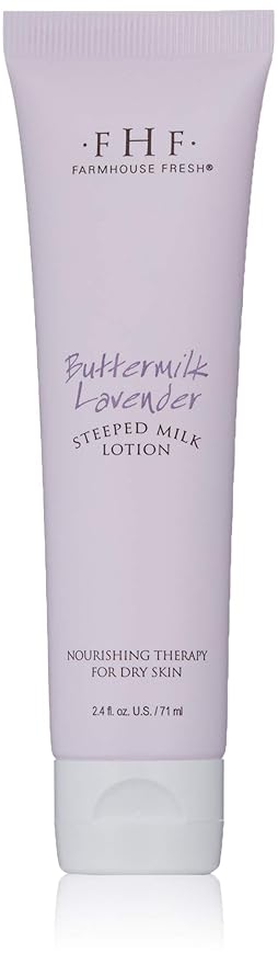 FarmHouse Fresh Buttermilk Lavender Steeped Milk Lotion for Hands, Lavender Cookie, 2 fl. oz.