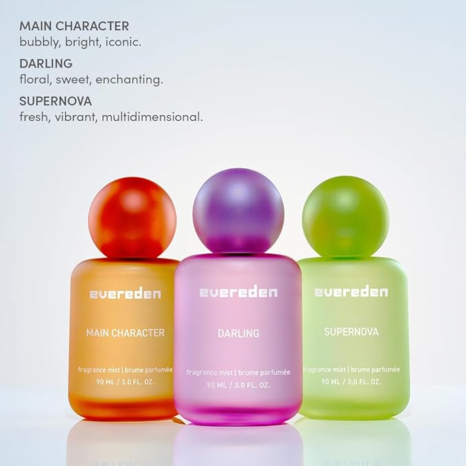 Evereden Fragrance Hair and Body Mist - Supernova: Clean and Vegan Collectible Hair and Body Spray for Teen Girls - Amplify Your Self-Expression with Iconic Scents in Mesmerizing Mist Dispensers