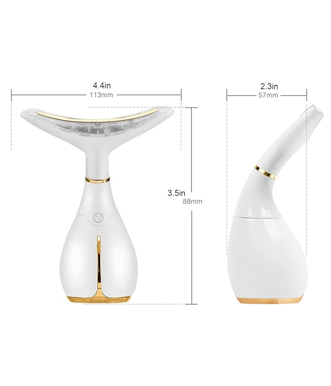 Ms.W Red Light Face Massager Electric Face Lifting, Facial Massager for Skin Care with LED, Heated, and Vibration,Tightenings and Rejuvenation for Face and Neck