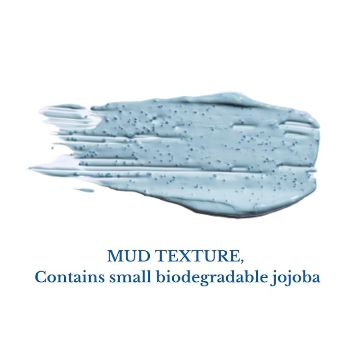 Clarifying Blue Face Mask 3.55 oz | Wash-Off, Clarifying & Exfoliating Blue Clay Face Mask With Jojoba Beads | Reduce Acne, Blackheads & Tighten Pores | Safe For All Skin Types Dry & Sensitive