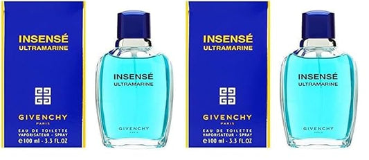 Givenchy Insense Ultramarine for Men, 3.3 Ounce EDT Spray (Pack of 2)