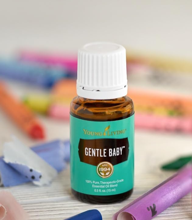 Young Living - Gentle Baby 15ml | Gentle Aroma for Babies | Soothing Skin | Relaxing & Moisturizing Aromatherapy Massage | Infant & Parenting Relaxation | Calming Scent