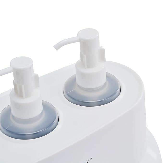 Master Massage 3-Bottles Massage Oil, Lotion, Cream Warmer Heater with Empty Bottles- Massage Cream Heating Device- Salon SPA Massage Body Therapy, White