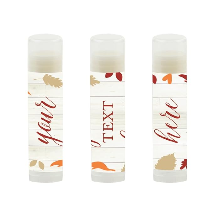 Andaz Press Personalized Lip Balm Party Leaves,