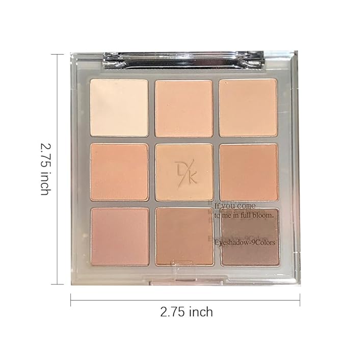 Eyeshadow Palette Makeup- 9 Colors Naked Eyeshadow Palette Matte NUDE Korean Natural Eye Shadow palettes Highly Pigmented Naturing-Looking Long Lasting (07#)