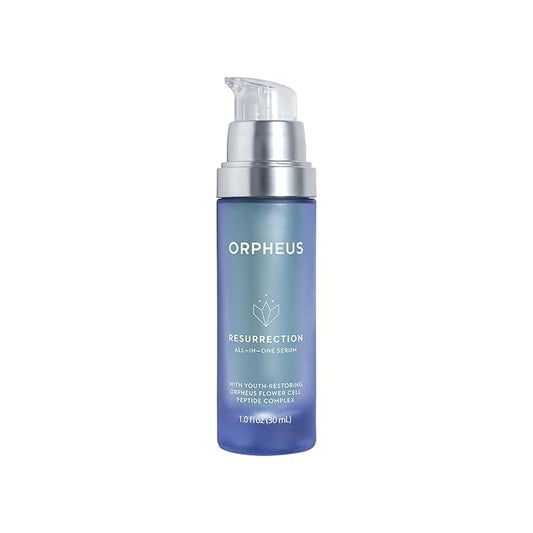 ORPHEUS All-In-One Plant Stem Cell Face Serum with Collagen Stimulating Peptide Complex, Hyaluronic Acid, Niacinamide, Vitamin C and Wild Indigo | 1 Fl. Oz. (30ml). 100% Clean. For ALL skin types