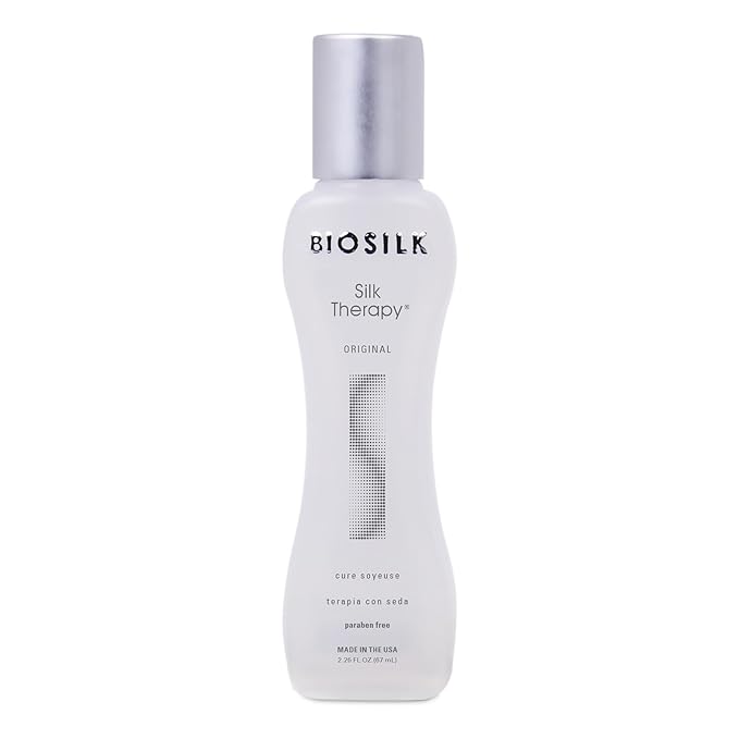BioSilk Silk Therapy Original, Reconstructing Treatment For Adding Shine & Helping Prevent Split Ends, Sulfate, Paraben, & Cruelty-Free, 2.26 Oz