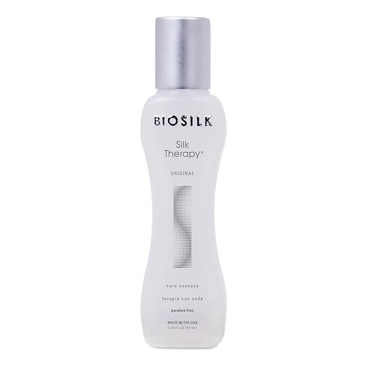 BioSilk Silk Therapy Original, Reconstructing Treatment For Adding Shine & Helping Prevent Split Ends, Sulfate, Paraben, & Cruelty-Free, 2.26 Oz