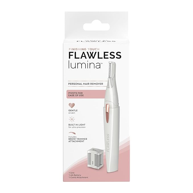 Finishing Touch Lumina Painless Hair Remover, Silver