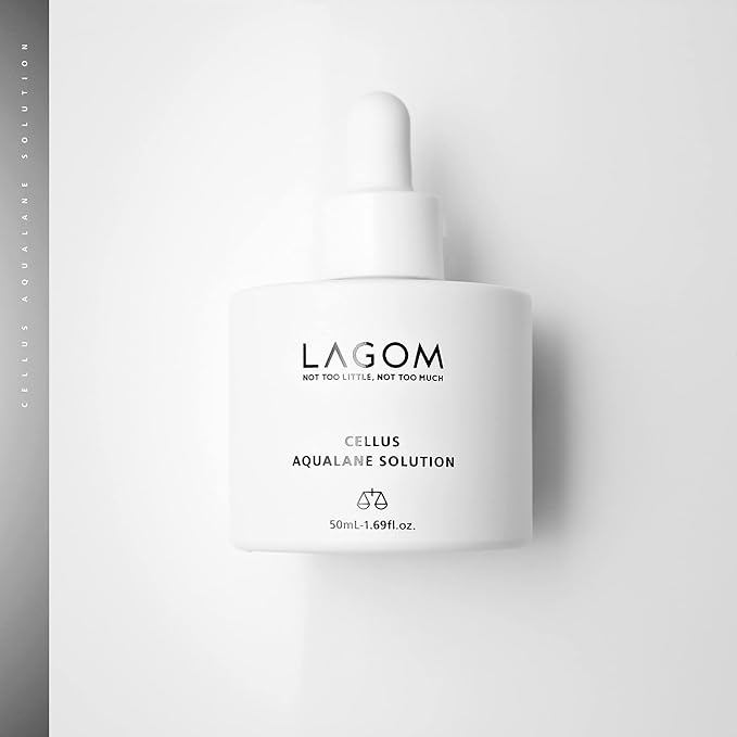 LAGOM Cellus Aqualane Solution | Korean Serum for Face, Vegetable Squalane Essence, Skincare for Glass Skin, Deep Moisturization, Skin Barrier Strengthening 1.69 Fl Oz