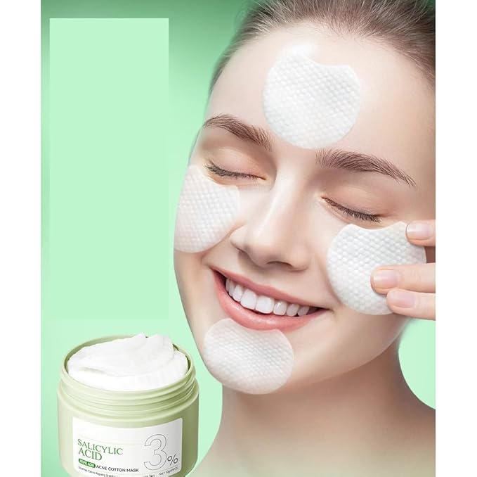 1 PC Salicylic Acid Cotton Pads Salicylic Acid Mask, Purifying Oil Control Deep Cleansing Soothing Mask For Face, 110g