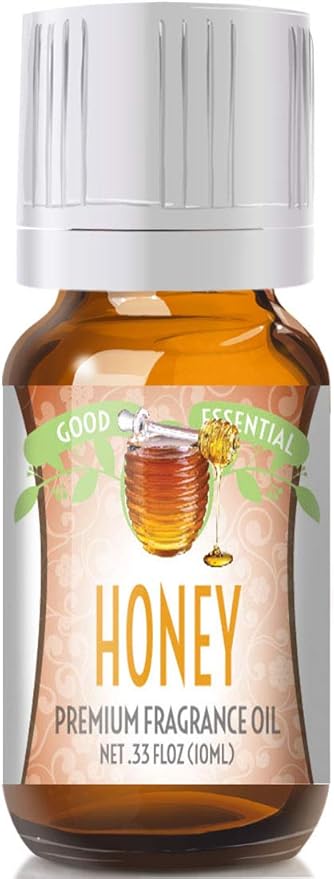 Good Essential Professional Honey Fragrance Oil 10ml for Diffuser, Candles, Soaps, Lotions, Perfume 0.33 fl oz - Scented Fragrance for Candle Making - Honey Aromatherapy Diffuser Oil
