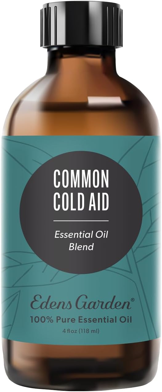 Edens Garden Common Cold Aid Essential Oil Blend- 100% Pure Premium Grade, Undiluted, Natural, Therapeutic, Aromatherapy, The Best for Skin, Humidifiers, Candle 118 ml (4 fl oz)