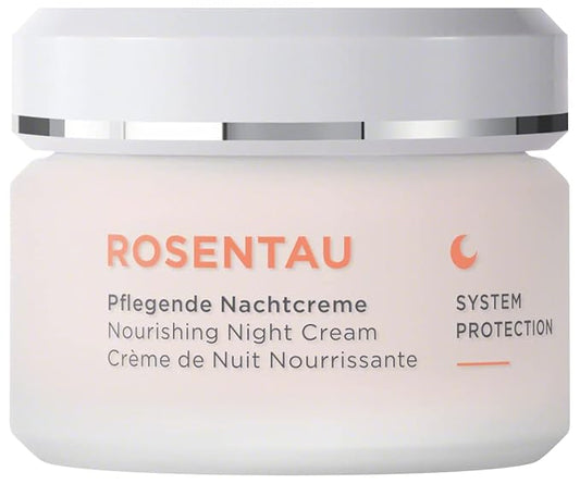 ANNEMARIE BÖRLIND – ROSE DEW Nourishing Night Cream – protecting and firming facial care, with Alpenrose extract and Avocado Oil, vegetarian, 1.69 Fl. Oz.