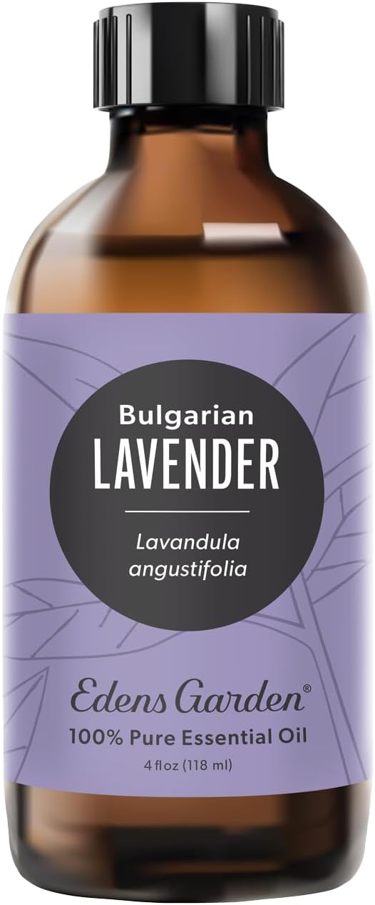 Edens Garden Lavender-Bulgarian Essential Oil- 100% Pure Premium Grade, Undiluted, Natural, Therapeutic, Aromatherapy, The Best for Diffuser, Skin, Humidifiers, Kid Safe 118 ml (4 fl oz)