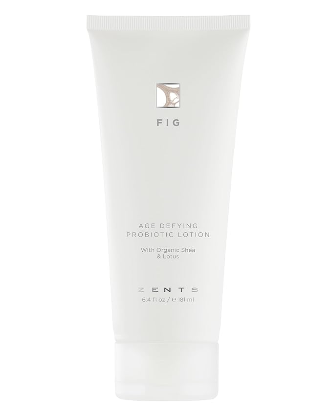 Zents Age-Defying Probiotic Body & Hand Lotion (Fig) | Moisturizing Lotion with Hyaluronic Acid & Organic Shea Butter | Nourishes & Hydrates Skin | 6.4 fl oz