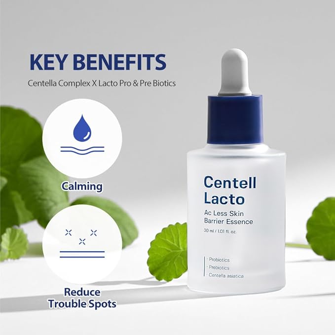 SUNGBOON EDITOR Centell Lacto AC Less Skin Barrier Serum | Probiotic & Niacinamide Face Serum for Sensitive, Blemish-Prone Skin | Lightweight, Non-Greasy Hydrating Korean Skincare