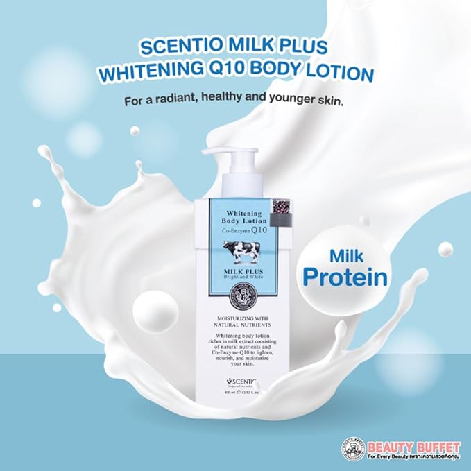MILK PLUS Q10 BODY LOTION 400 ML.