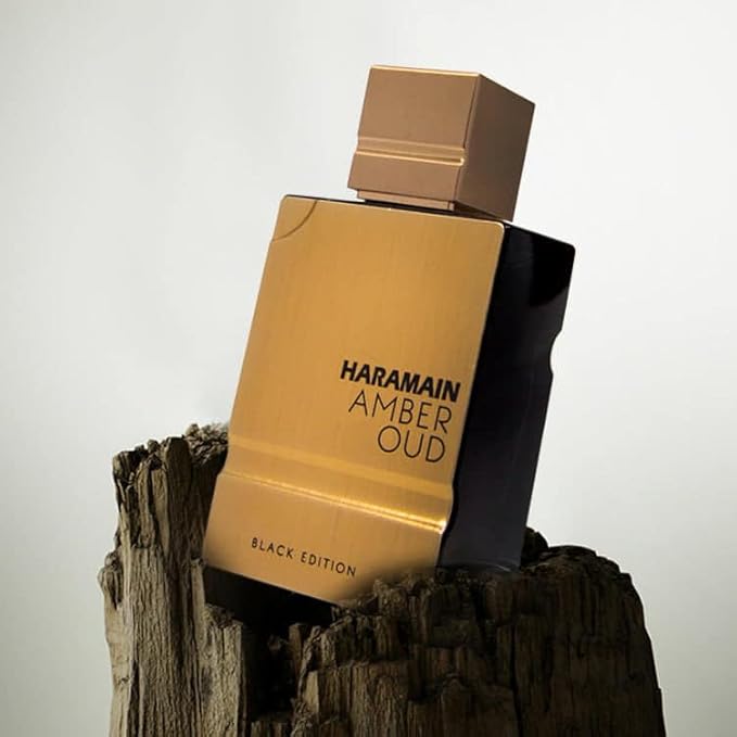 Al Haramain Amber Oud Black Edition Eau de Perfume Spray for Unisex, 2.0 Ounce