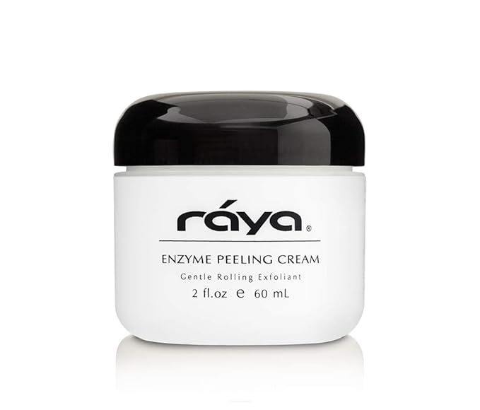 RAYA Enzyme Peeling Facial Cream (109) | Gentle, Exfoliating Treatment for Sensitive Skin | Cleanses, Polishes, and Improves Complexion