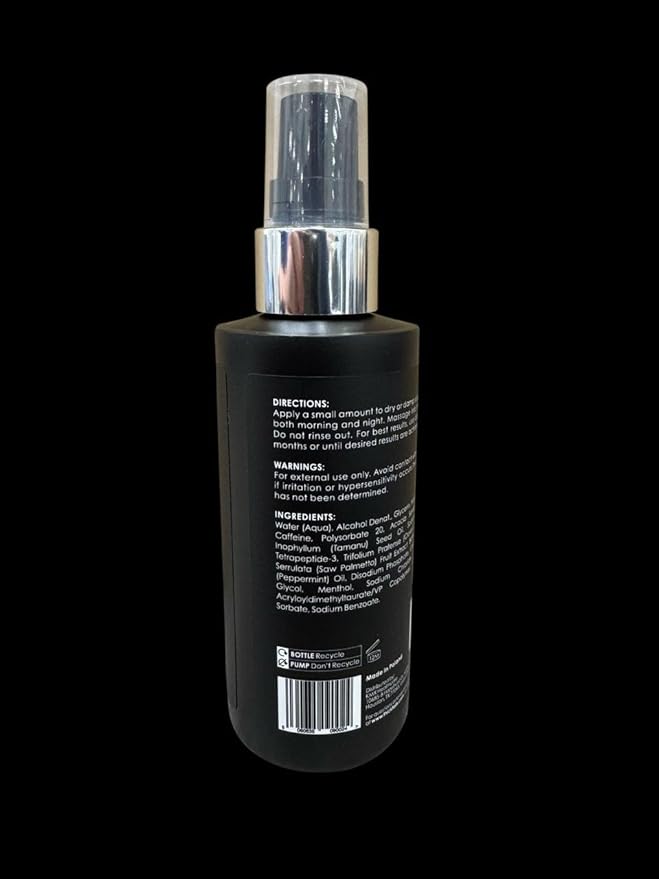 Men’s Root Stimulating Leave-In Serum for Thicker, Fuller-Looking Hair – Daily Vegan Hair Strengthener with Biotin, Caffeine & Saw Palmetto – Lightweight, Fast-Absorbing Formula