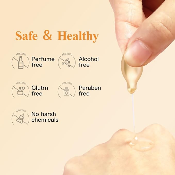 Vitamin C Anti-Wrinkle Aging Face Serum 60 Capsules With Scissors,Vitamin C Anti-Wrinkle Serum To Hydrate,Moisturize and Firm,Visibly Reduce Fine Lines & Wrinkles, Travel Portable