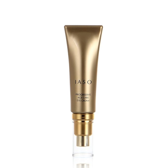 IASO Progressive Age Care Eye Cream | Premium Anti-Aging, Anti-Wrinkle Eye Cream, Reduces Puffiness, Dark Circles, Enriched with Ginseng, Powerful Anti-Aging Ingredients, Korean Skin Care, 1 oz