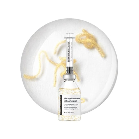 SUNGBOON EDITOR Silk Peptide Intensive Lifting Ampoule | Instant Fine Lines Smoothing & Skin Tightening & Firming Facial Ampoule Serum | Korean Skincare | 1.01 fl.oz.