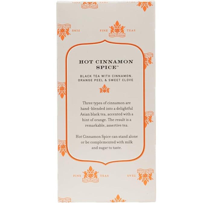 Harney & Sons Black Tea Bags, Hot Cinnamon Spice, 20 Count